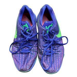 Nike KD Shoes Youth Size 5Y Purple Green‎ Kids Basketball Sneakers 768867-535